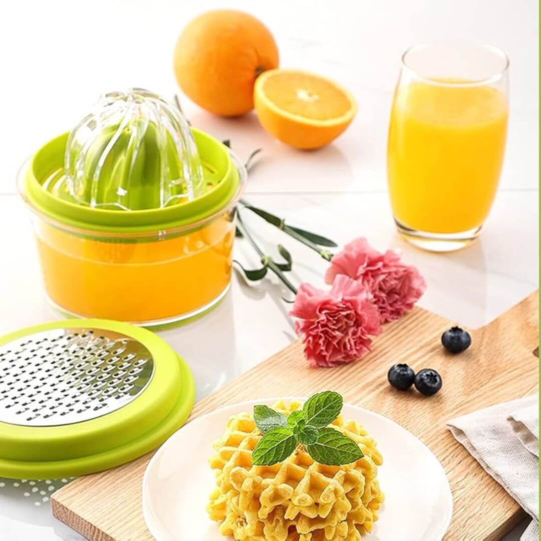 4 in 1 Multifunction Manual Juicer Set Portable Juicer Lemon Squeezer with Orange Juicer Citrus Press Container - Image 3